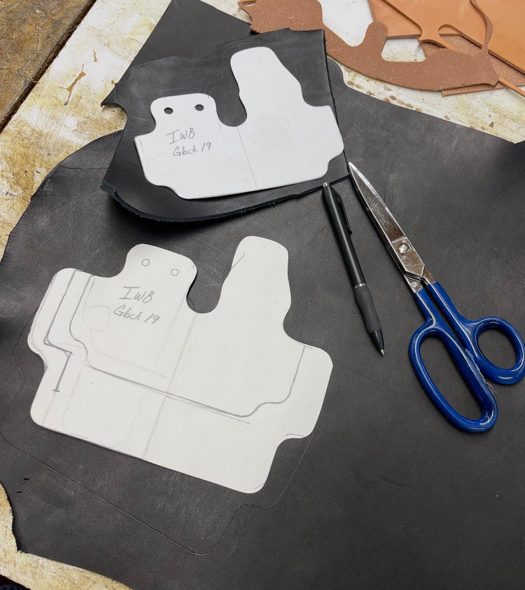 *Made to Order* LH/RH IWB for Red Dot Optic's w/Metal Belt Clip Made for Your Gun - Busted B Leather