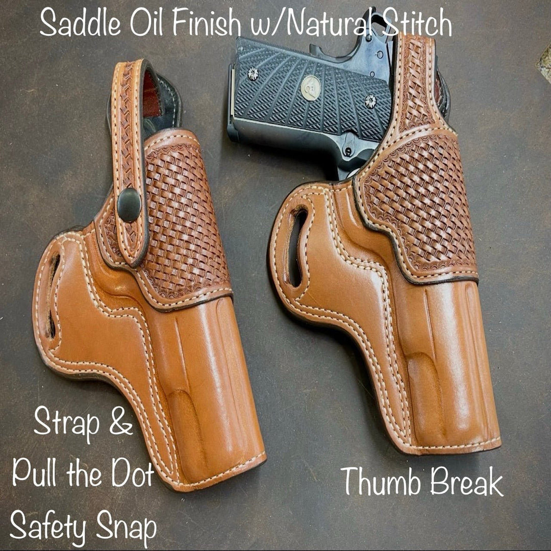 *Made to Order* LH/RH Outlaw Cross Draw Made for Your Gun - Busted B Leather