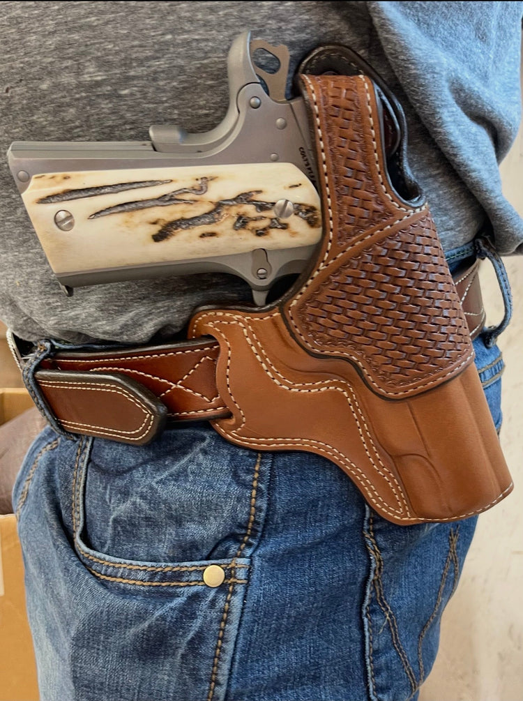 *Made to Order* LH/RH Outlaw Cross Draw Made for Your Gun - Busted B Leather