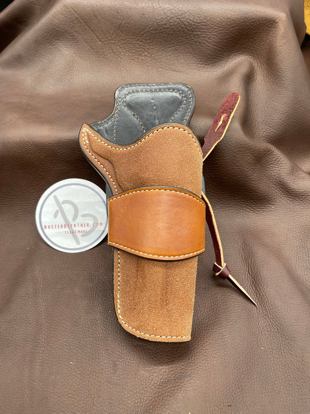 *Made to Order* LH/RH Paddle Rancher Cowboy Holster for Single Action Revolvers “The Duke”Smooth or Rough-Out Leather-Busted B Leather