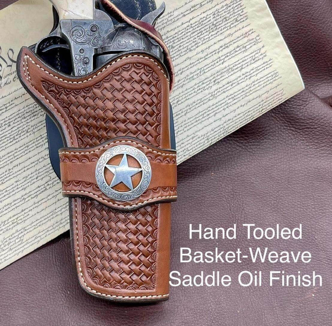 *Made to Order* LH/RH Rancher Cowboy Holster Single or Double Action Revolvers w/Concho