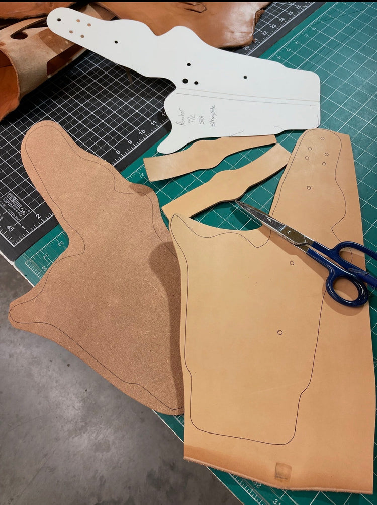 *Made to Order* LH/RH Rancher Cowboy Holster Single or Double Action Revolvers w/Concho - Busted B Leather