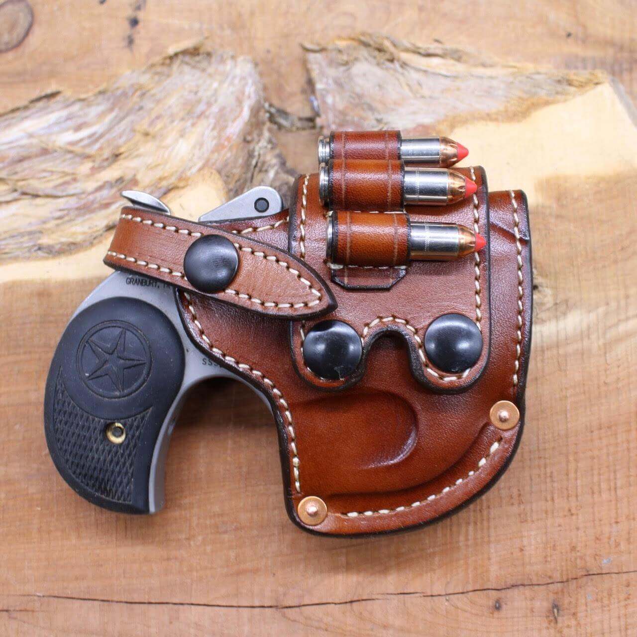 *Made to Order* LH/RH Sidewinder Bandalero Holster for Bond Arms-Busted B Leather