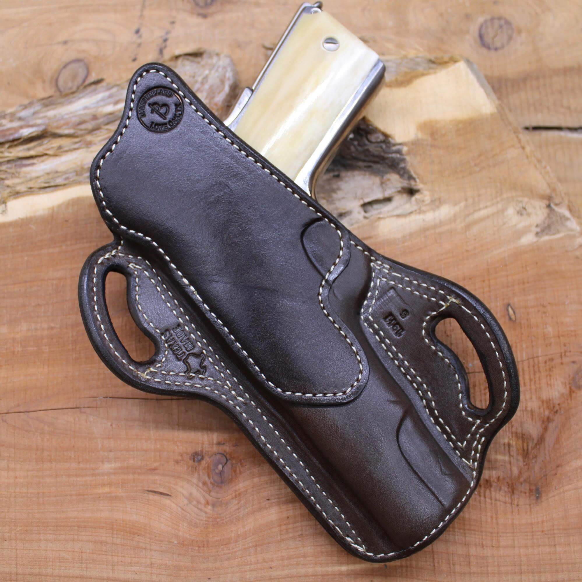 *Made to Order* LH/RH Texas Bodyguard Holster w/Basket-Weave Tooled Trim Made for Your Gun