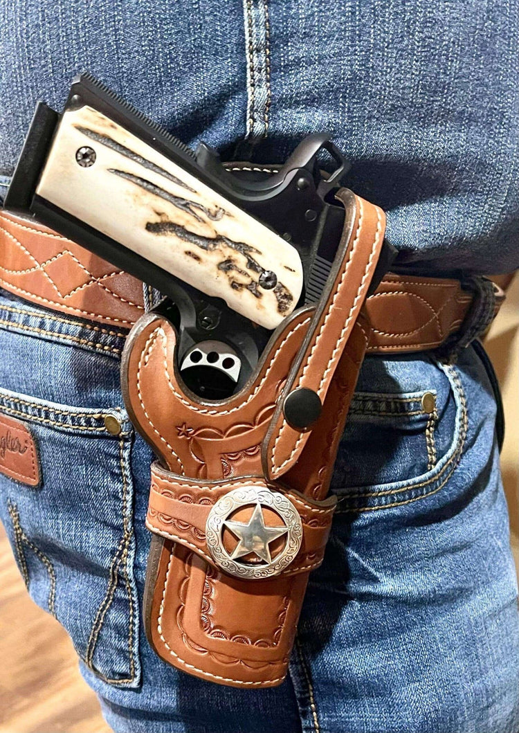 *Made to Order* LH/RH Paddle Rancher Cowboy Holster for 1911 5"