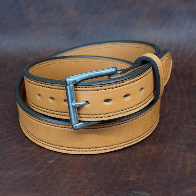 *Made to Order* Premium Leather Carry Belts Double Stitch - Busted B Leather