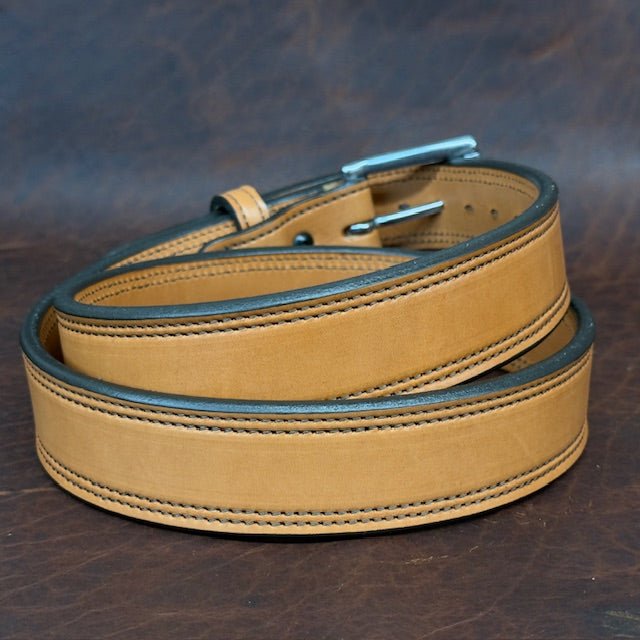 *Made to Order* Premium Leather Carry Belts Double Stitch - Busted B Leather