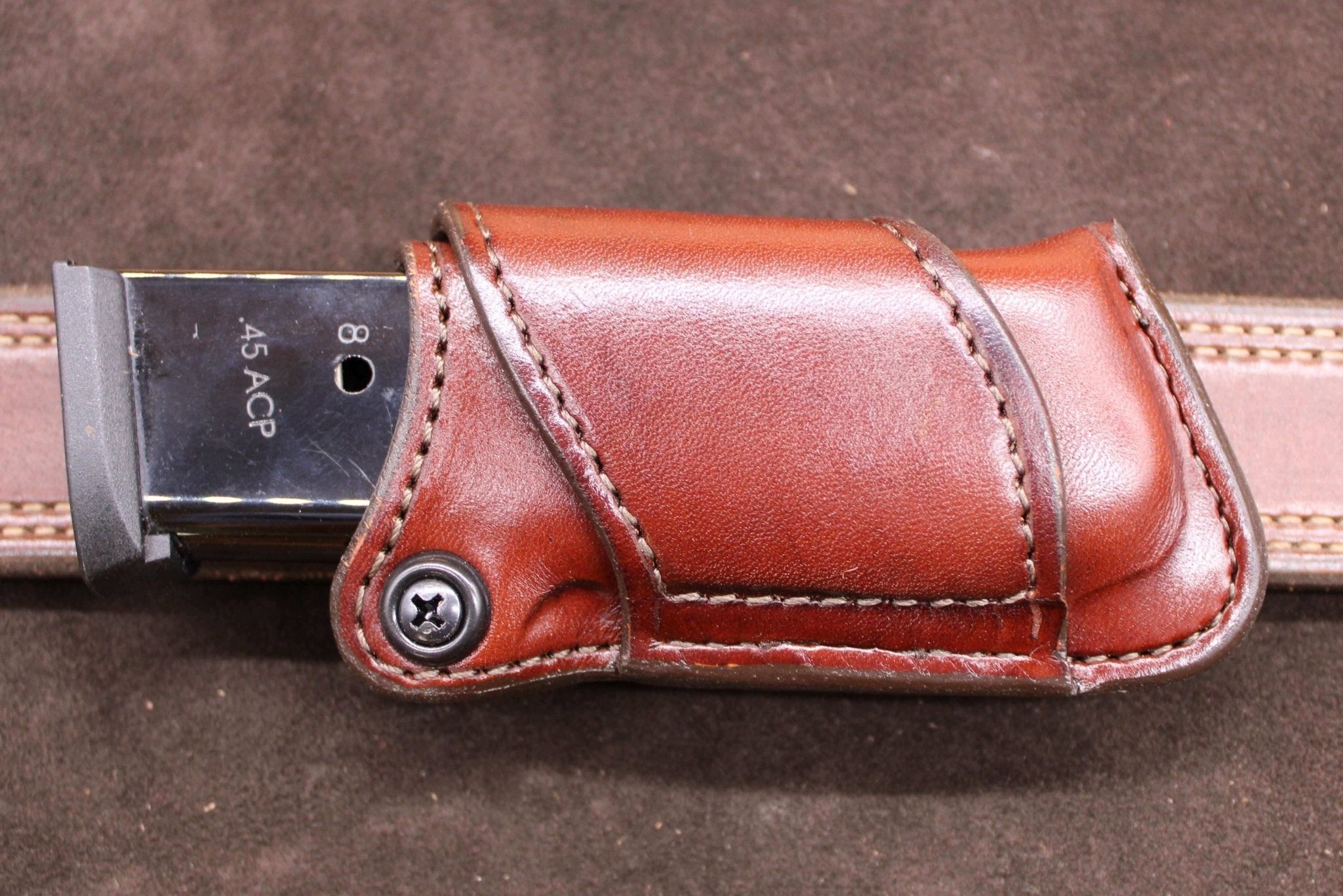 *Made to Order* Premium Leather Sideways Single Mag Pouch