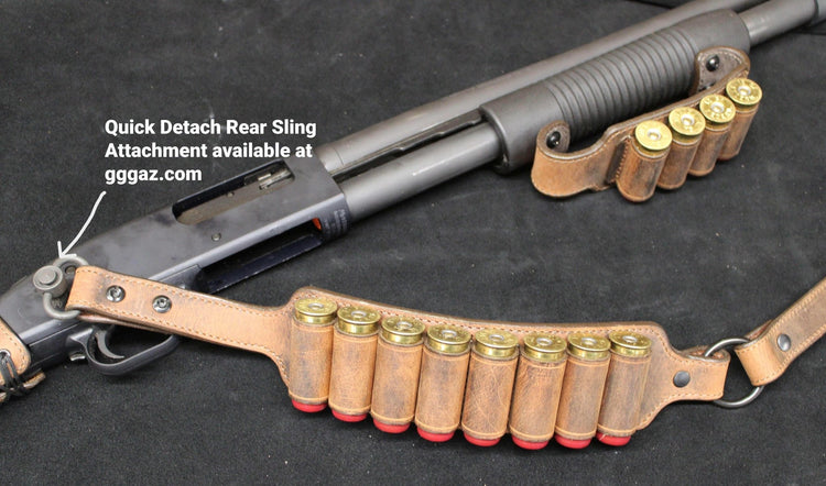 *Made to Order* Shockwave Raptor Leather Grip Wrap for Mossberg 500/590, Remington TAC 14 & 870 Shotguns Genuine Water Buffalo "Mad Max"