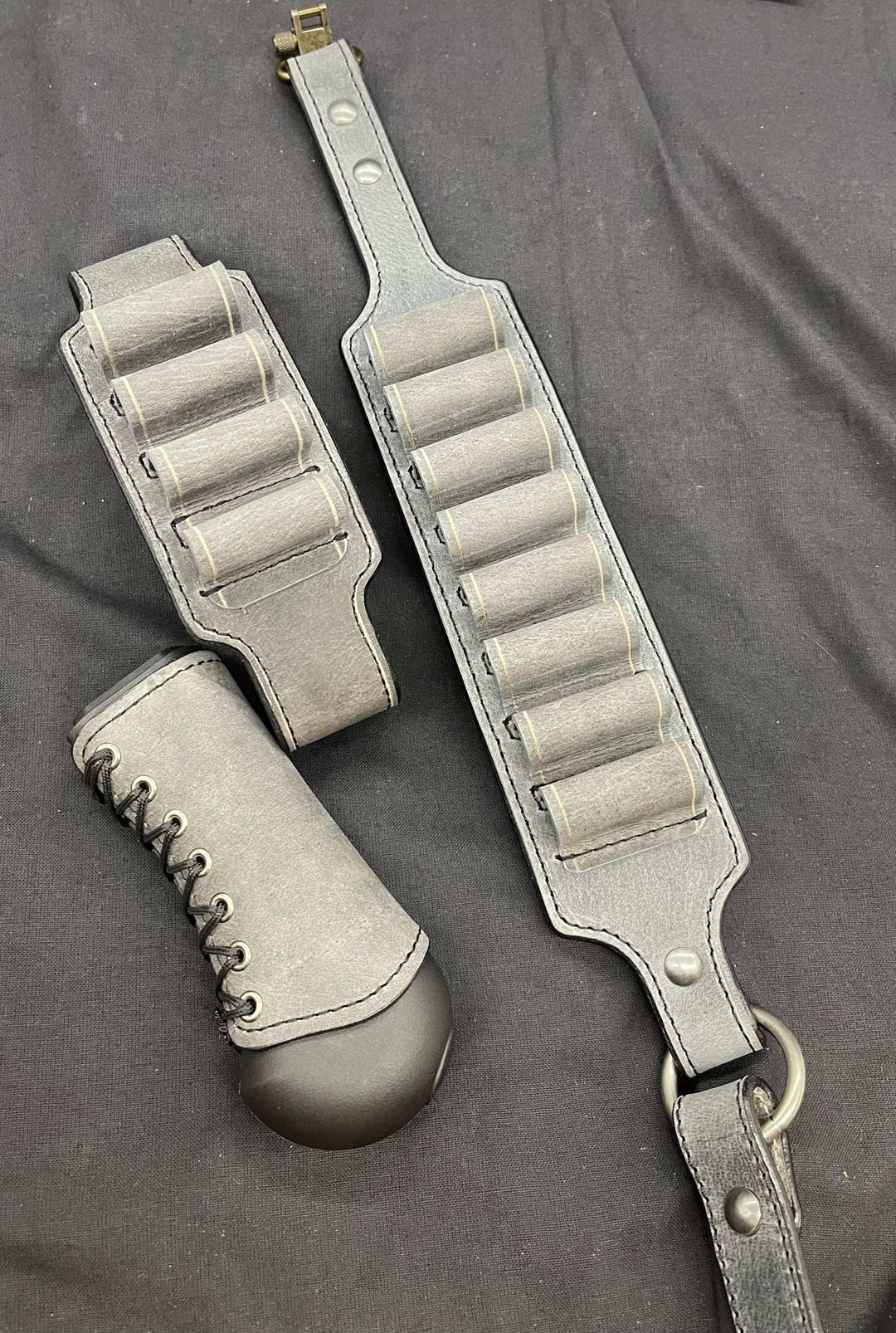 *Made to Order* Shockwave Raptor Leather Grip Wrap for Mossberg 500/590, Remington TAC 14 & 870 Shotguns Genuine Water Buffalo "Mad Max"