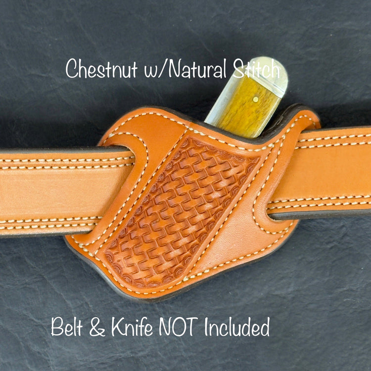 *Made to Order* Slant Knife Sheath - Busted B Leather