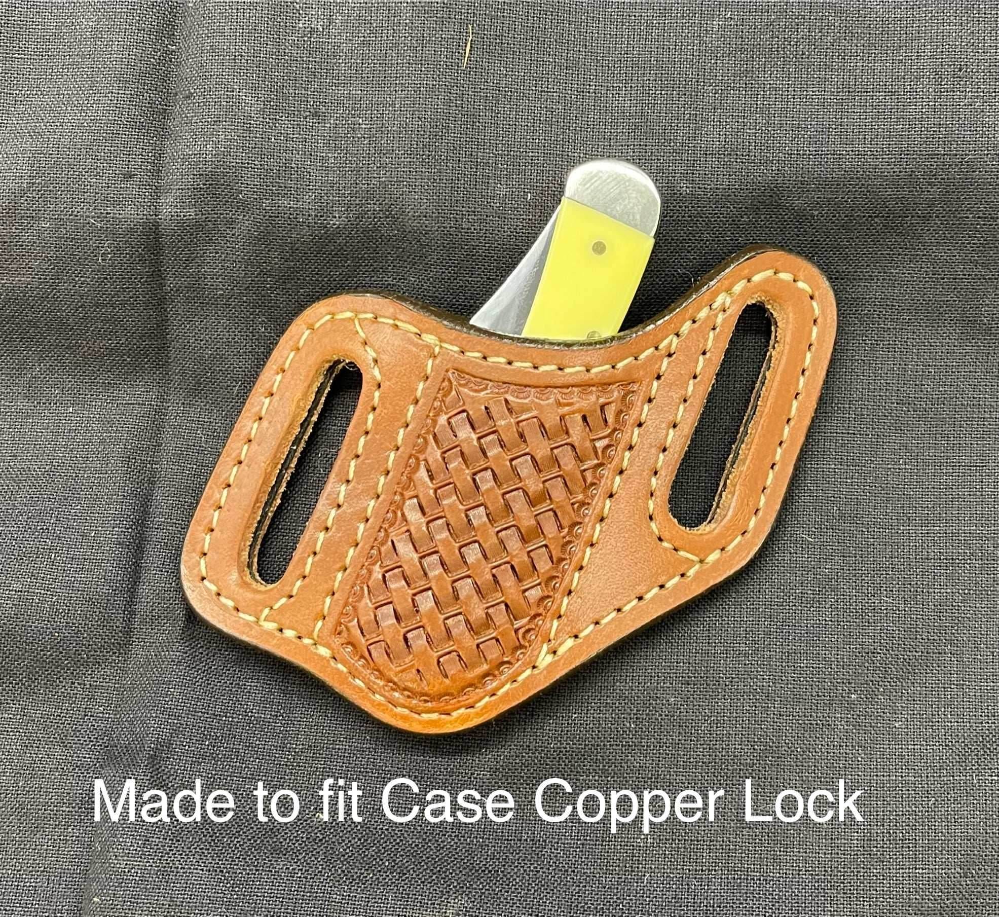 Custom Slant Knife Sheath for Mini CopperLock or Mini Trapper