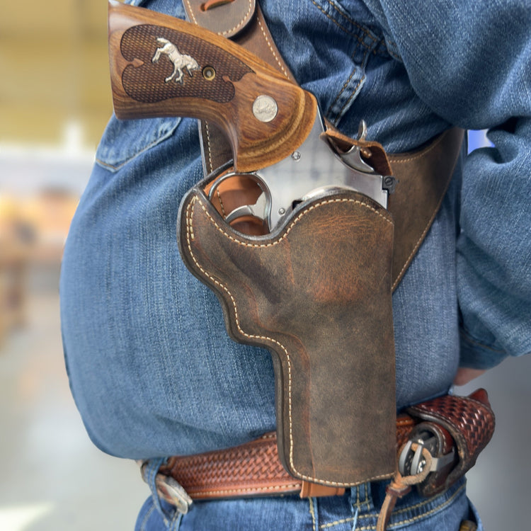 *Made to Order* Smoke Wagon Shoulder Rig - Busted B Leather