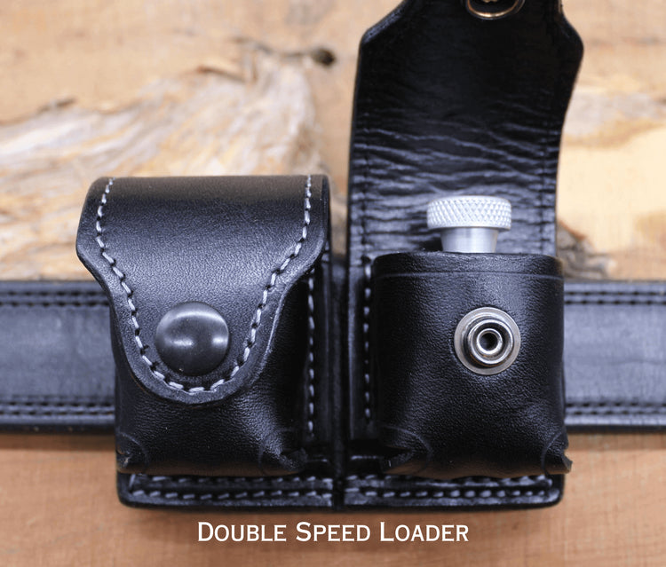 *Made to Order* Speed Loader Pouch w/Belt Loop Busted B Leather
