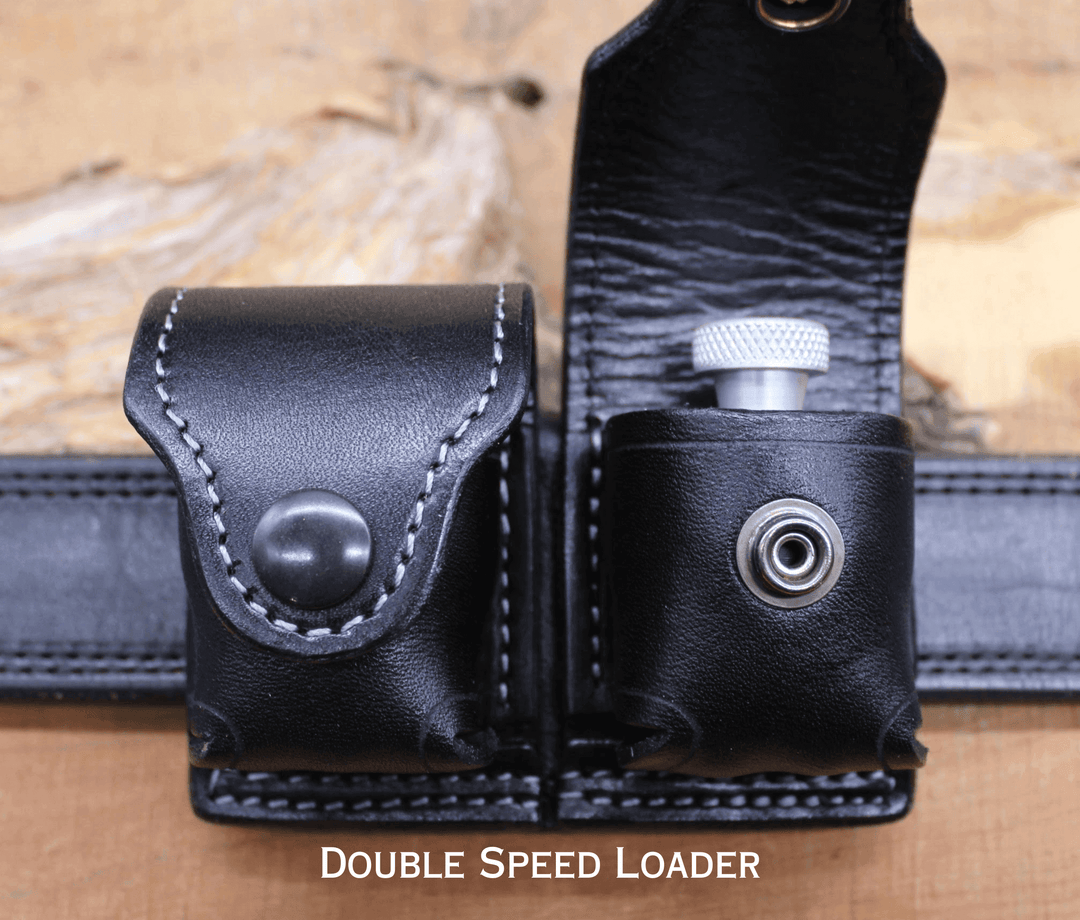 *Made to Order* Speed Loader Pouch w/Belt Loop Busted B Leather