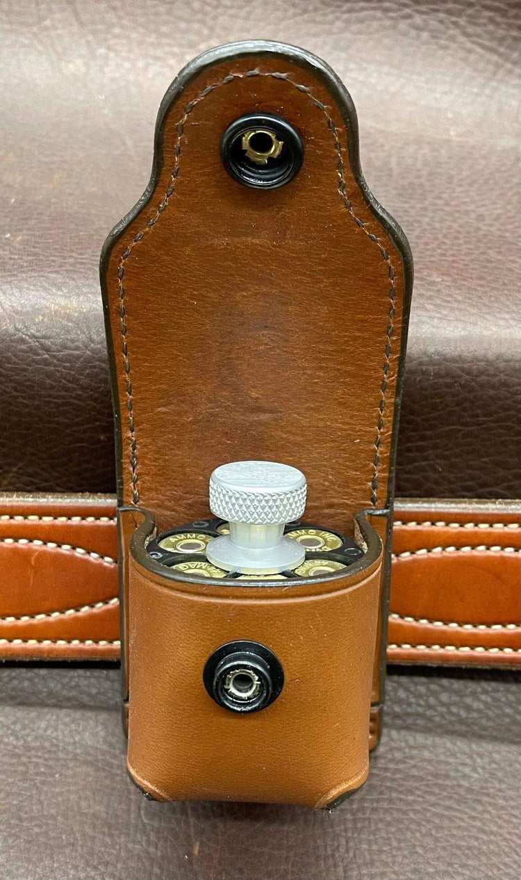 *Made to Order* Speed Loader Pouch w/Belt Loop Busted B Leather