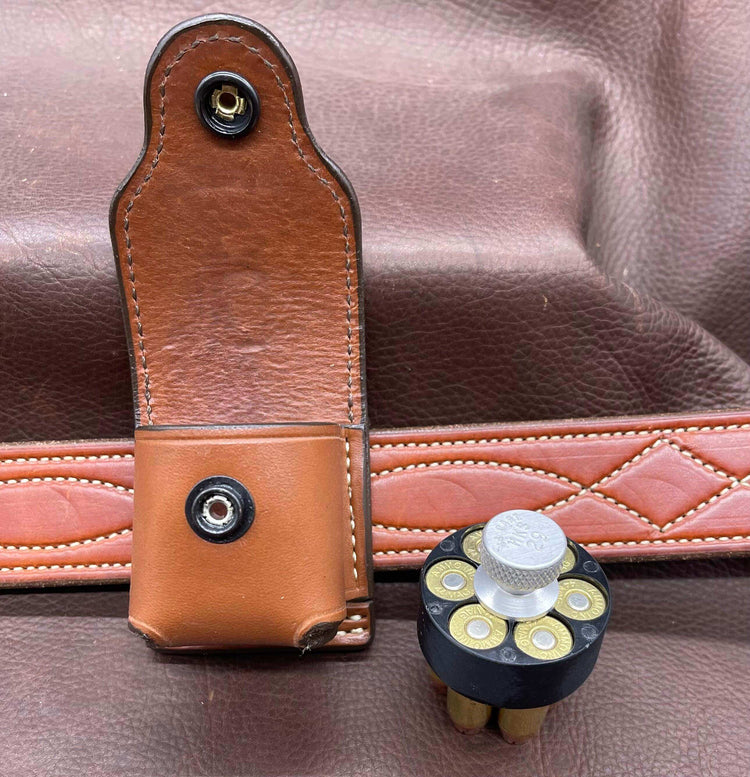 *Made to Order* Speed Loader Pouch w/Belt Loop Busted B Leather