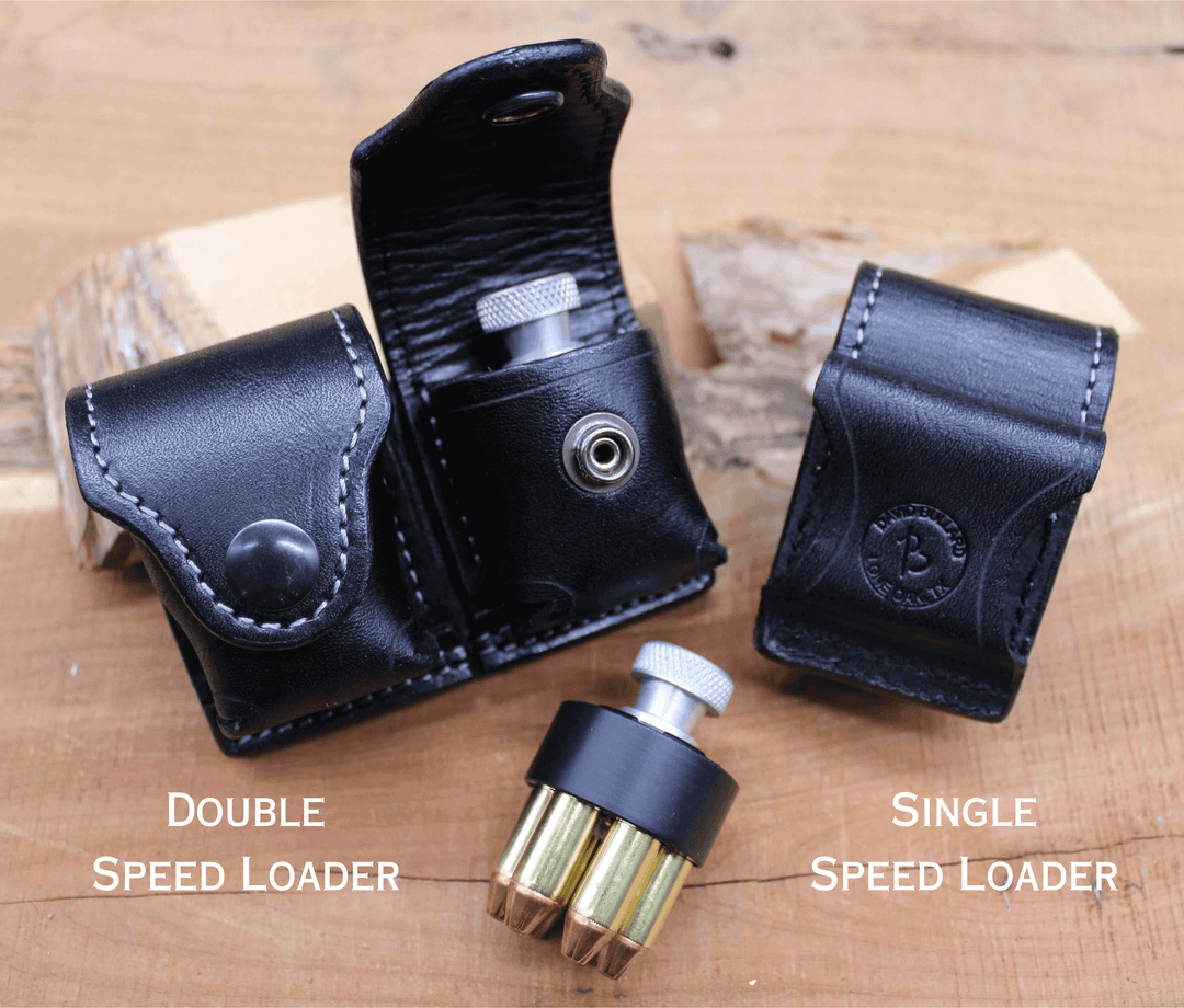 *Made to Order* Speed Loader Pouch w/Belt Loop Busted B Leather