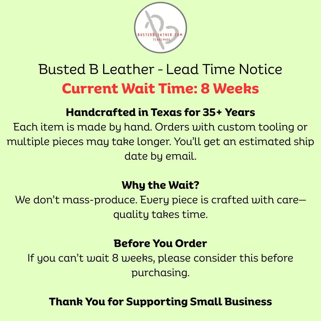 *Made to Order* 3X4 Front Pocket Wallet in Genuine Water Buffalo