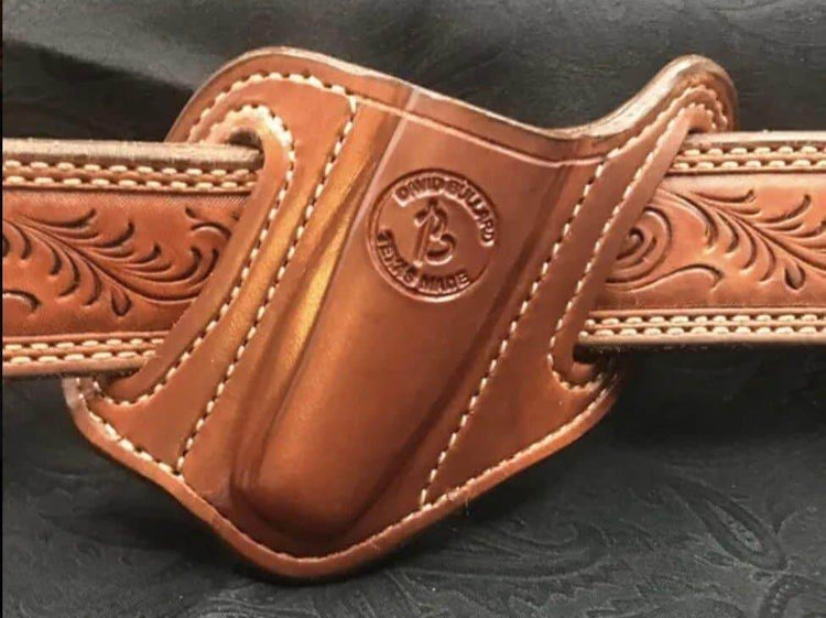 *Made to Order* Slant Knife Sheath for a Case 2 blade Trapper Knife-Busted B Leather