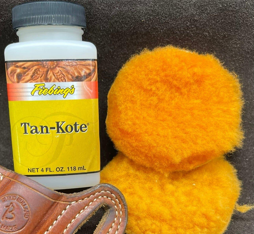 *In Stock* Fiebing's Tan-Kote 4oz w/Two Sheepskin Pads - Busted B Leather