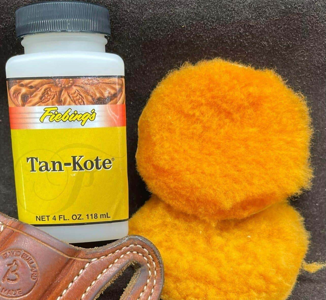 *In Stock* Fiebing's Tan-Kote 4oz w/Two Sheepskin Pads