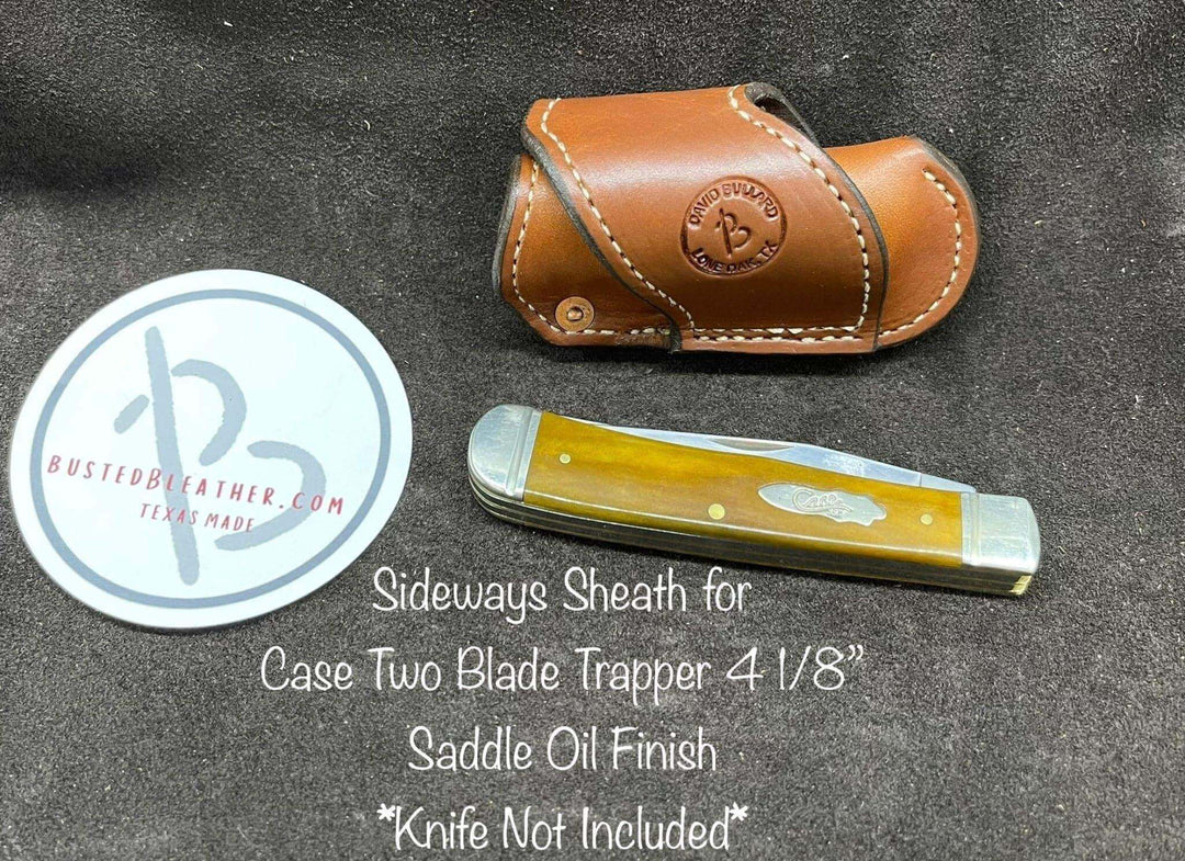 *In Stock* Premium Sideways Knife Sheath - Busted B Leather