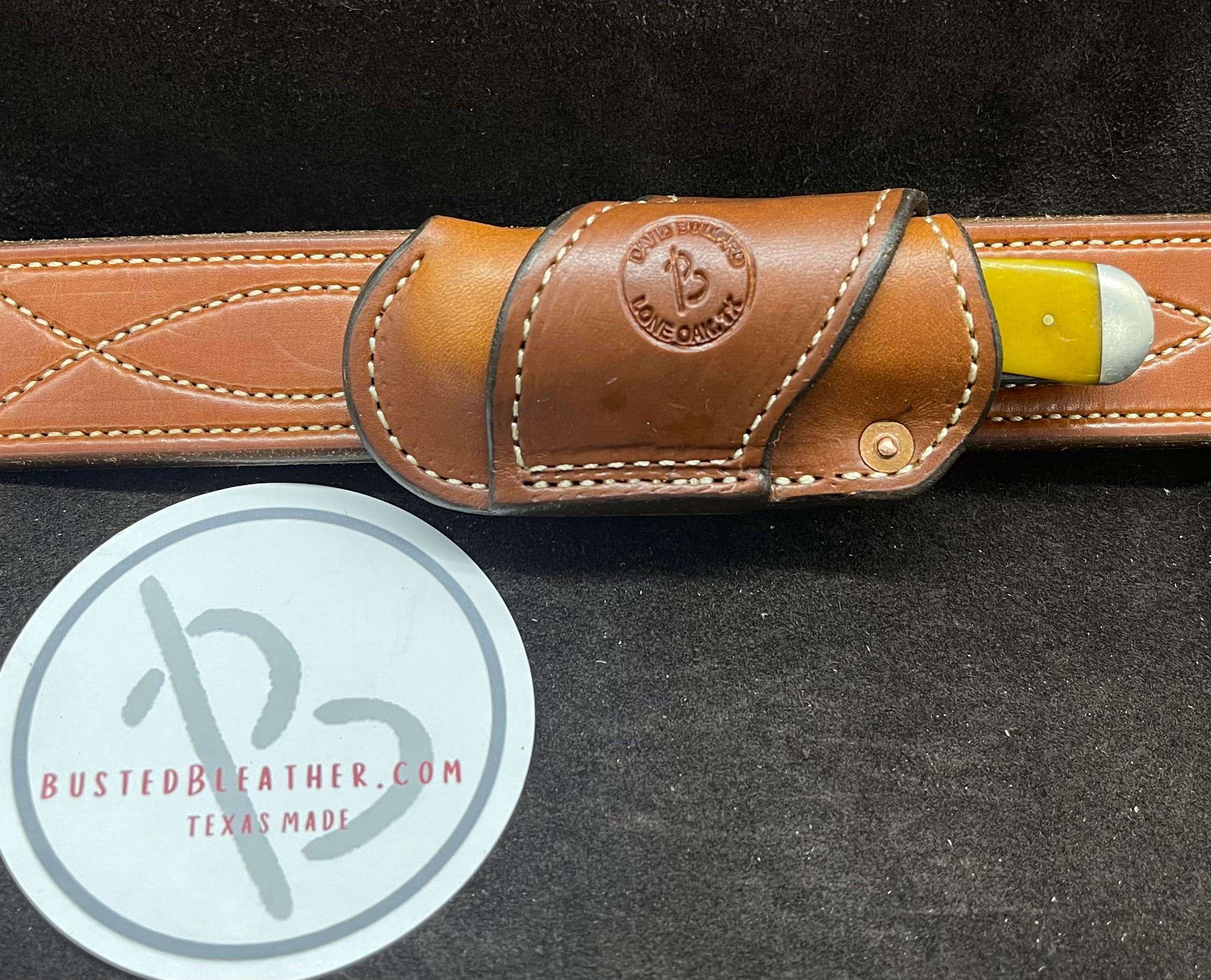 *In Stock* Premium Sideways Knife Sheath - Busted B Leather