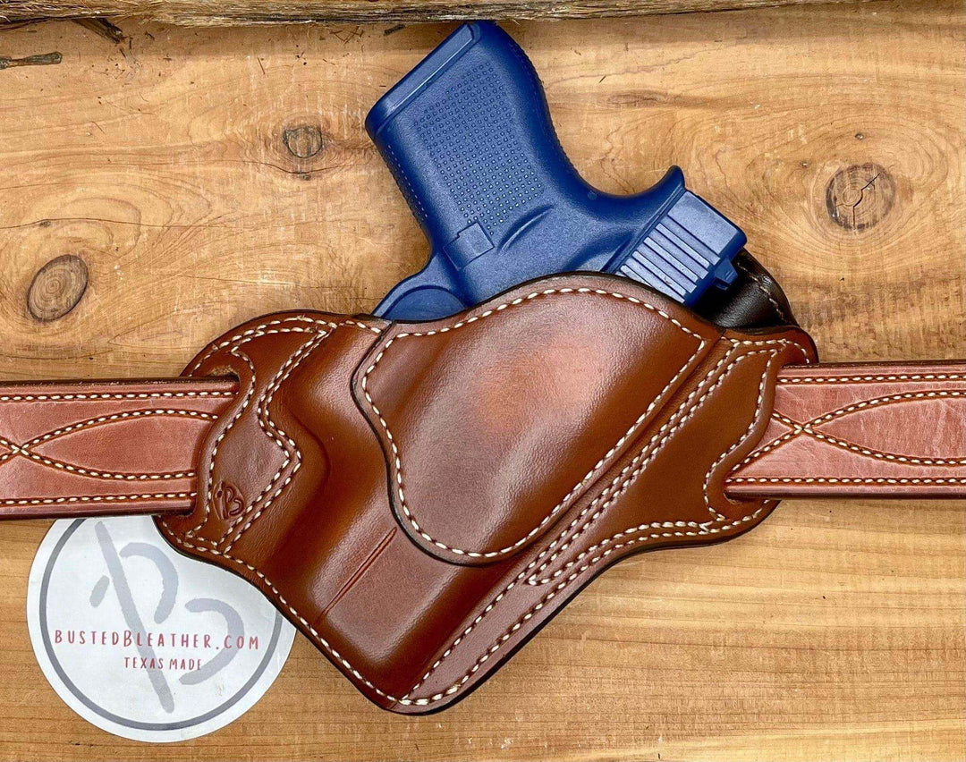 *In Stock* RH Texas Bodyguard Holster for Glock 43/43X-Busted B Leather