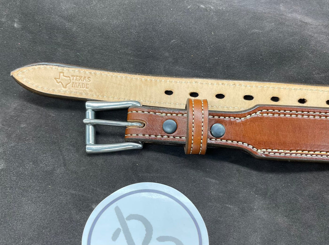 *Made to Order* 1.5" Taper to 1" Carry Belt .25" Thick Double Stitch