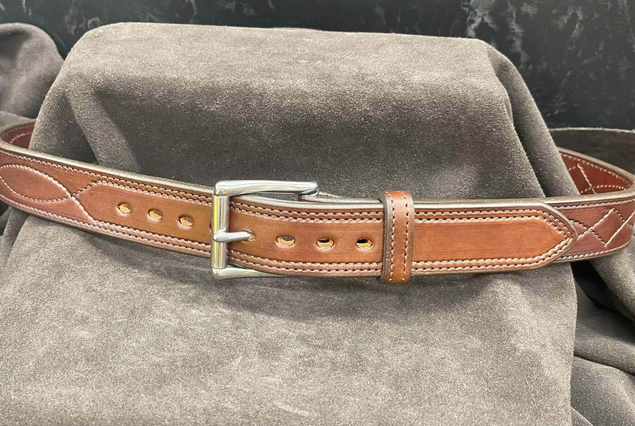 *Made to Order* 1.5" Carry Belt .25" Thick Fancy Stitch