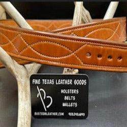 *Made to Order* 1.5" Carry Belt .25" Thick Fancy Stitch