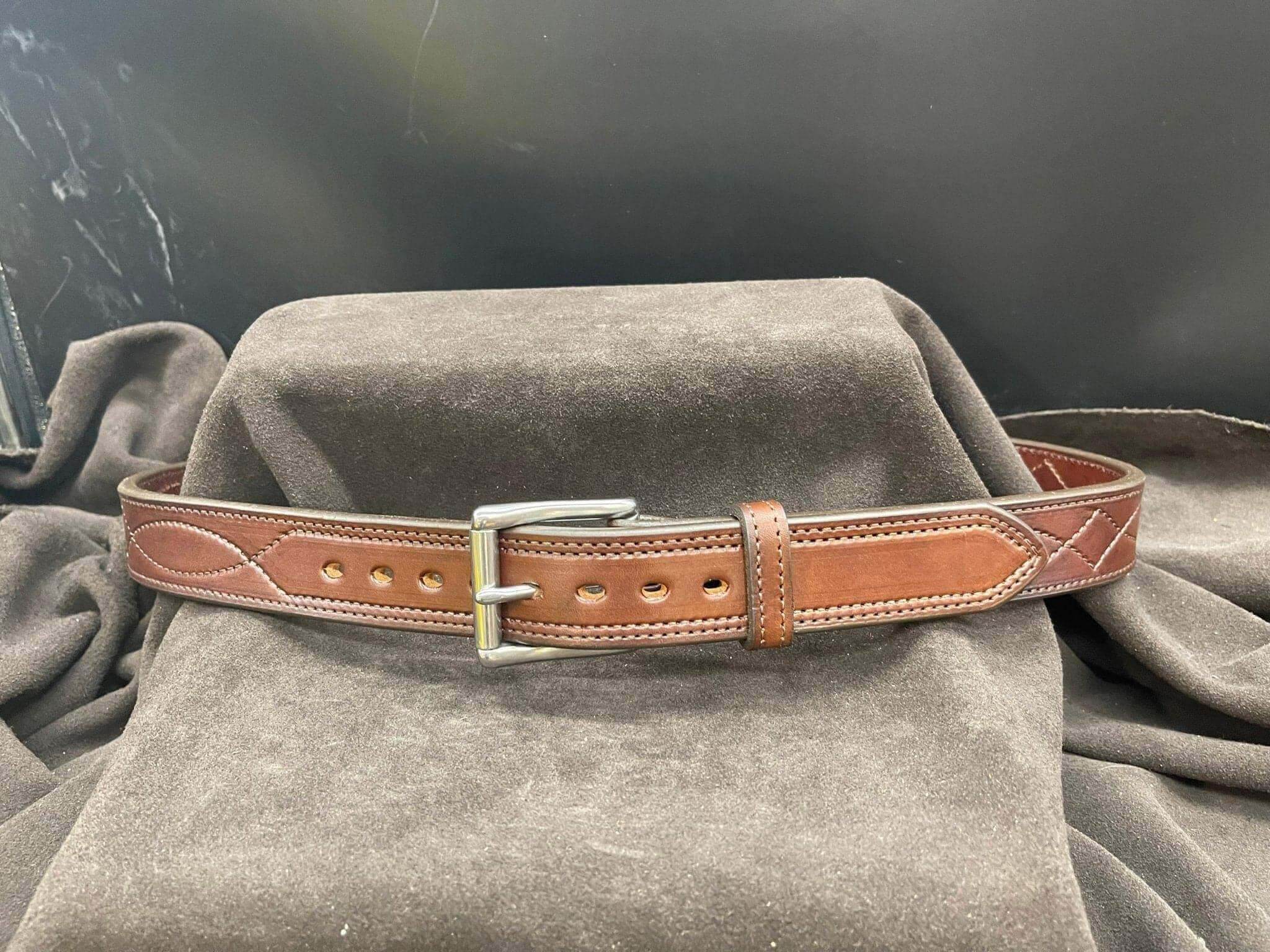*Made to Order* 1.5" Carry Belt .25" Thick Fancy Stitch