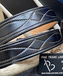 *Made to Order* 1.5" Carry Belt .25" Thick Fancy Stitch