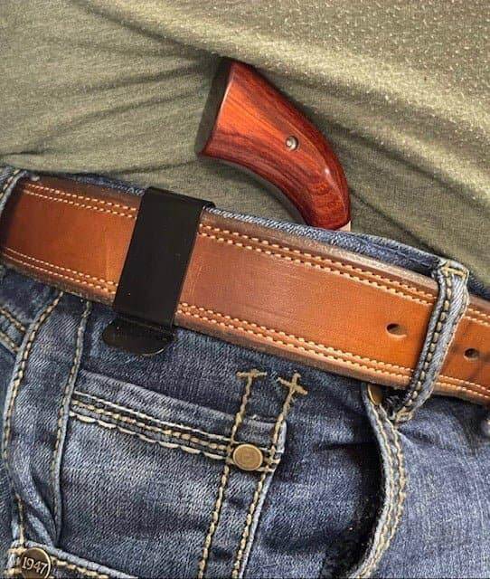 *Made to Order* Boot Holster / IWB Holster for NAA 22 Mag Revolver-Busted B Leather