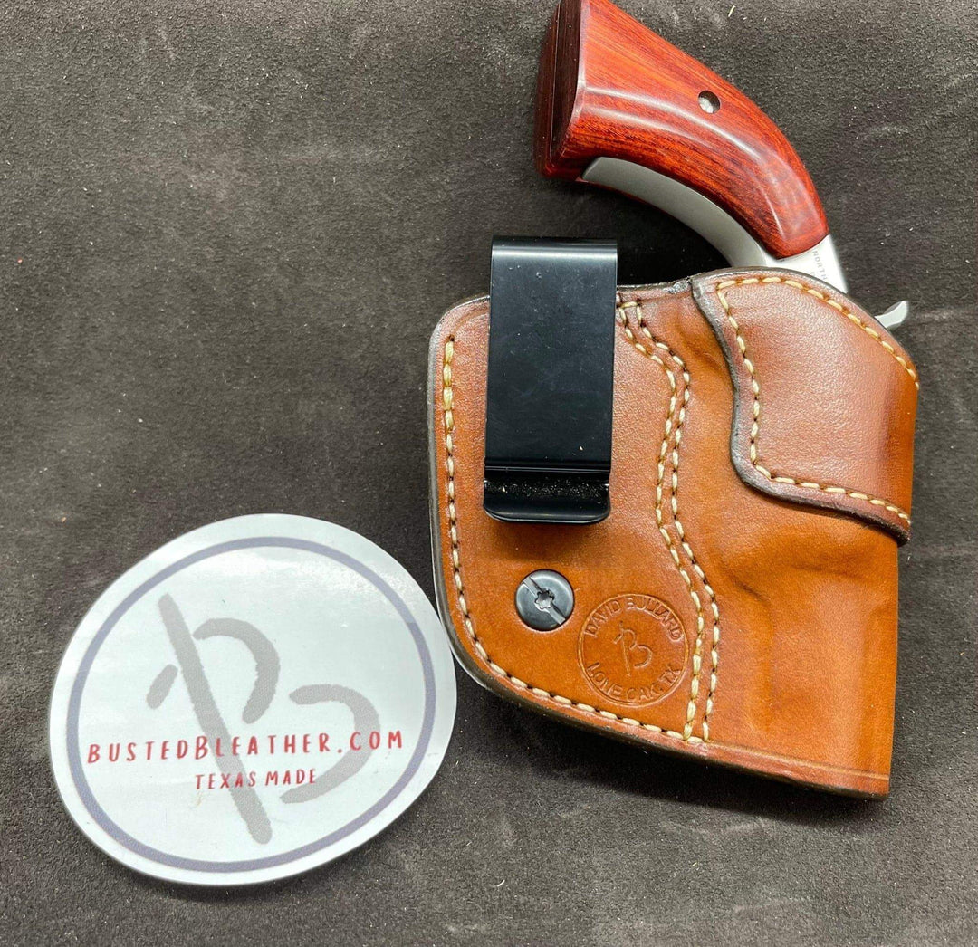 *Made to Order* Boot Holster / IWB Holster for NAA 22 Mag Revolver-Busted B Leather