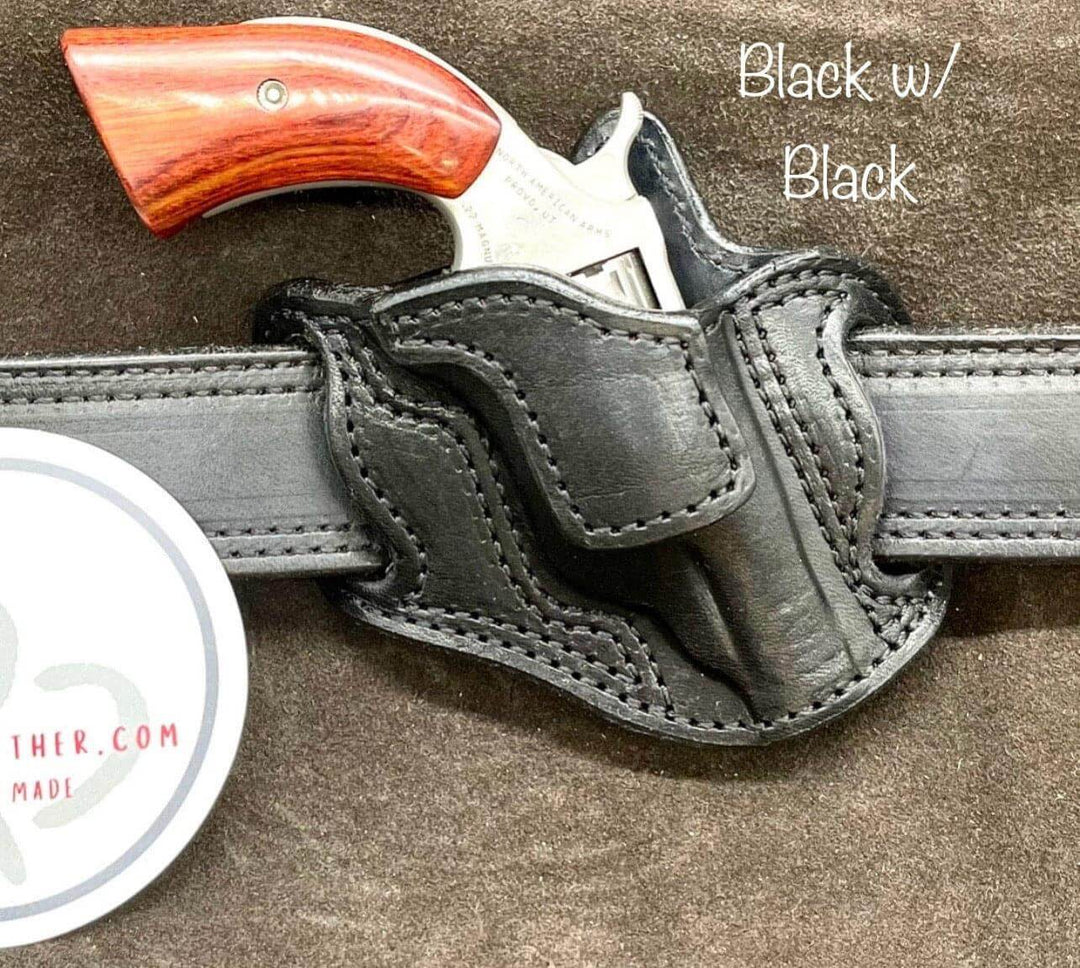 *Made to Order* Cross Draw Holster for NAA 22 Mag Revolvers-Busted B Leather