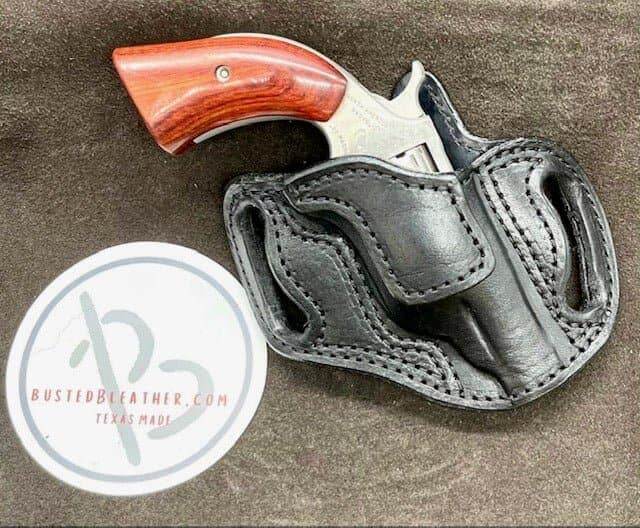 *Made to Order* Cross Draw Holster for NAA 22 Mag Revolvers-Busted B Leather