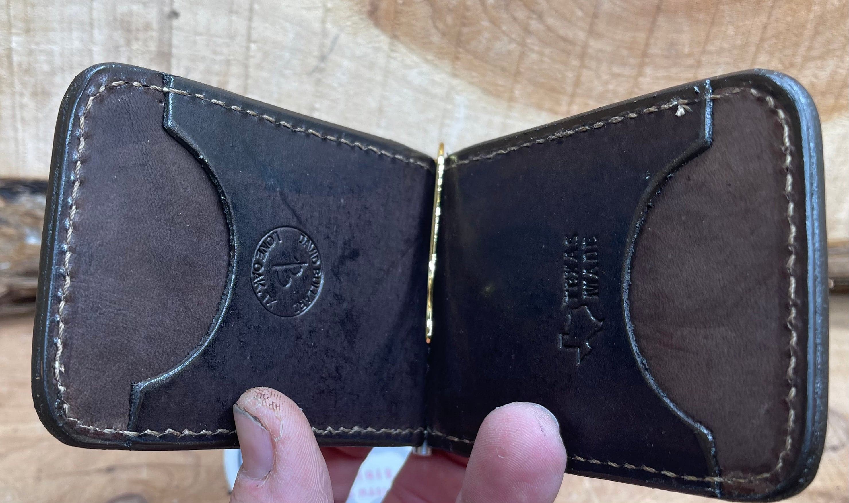 *Made to Order* Front Pocket Money Clip Wallet Genuine Rattlesnake or Python-Busted B Leather