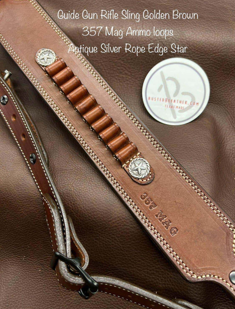 *Made to Order* Guide Gun Rifle Sling for Marlin 1895 Lever Action 45-70, 45 Colt, 44 Mag, 357 Mag, Henry Big Boy X, and S&W 1854-Busted B Leather