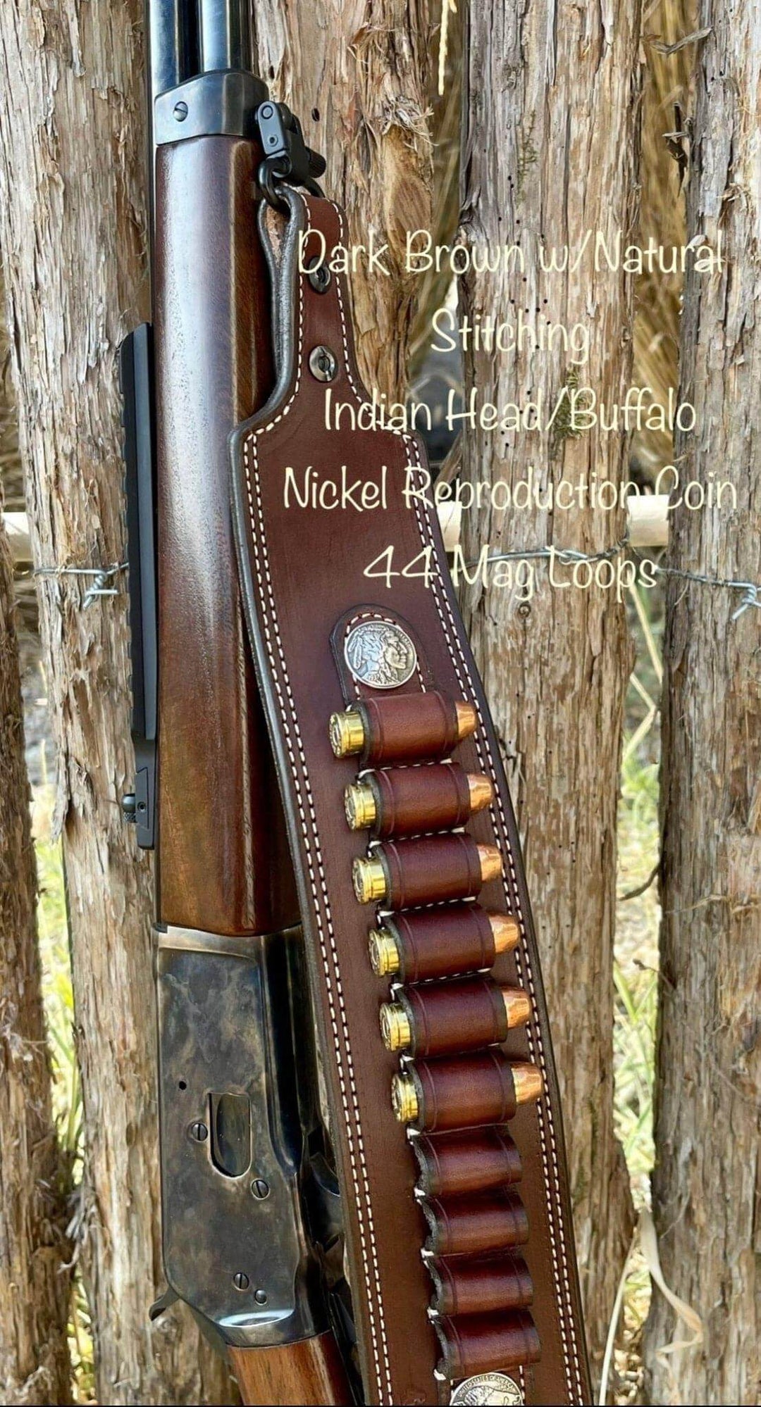 *Made to Order* Guide Gun Rifle Sling for Marlin 1895 Lever Action 45-70, 45 Colt, 44 Mag, 357 Mag, Henry Big Boy X, and S&W 1854-Busted B Leather