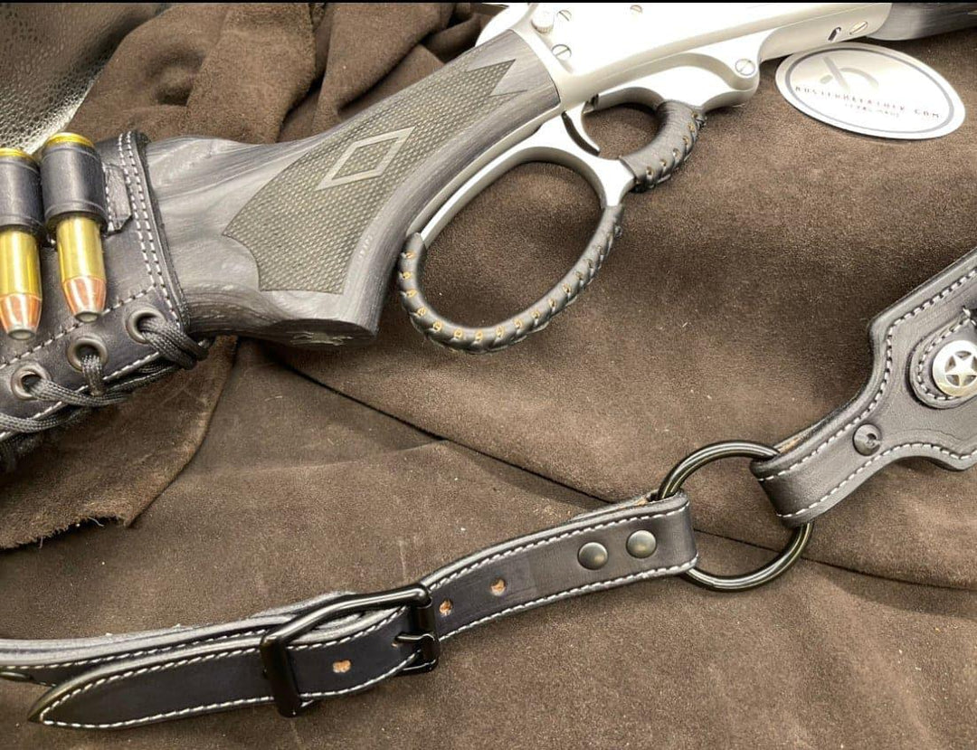 *Made to Order* Guide Gun Rifle Sling for Marlin 1895 Lever Action 45-70, 45 Colt, 44 Mag, 357 Mag, Henry Big Boy X, and S&W 1854-Busted B Leather