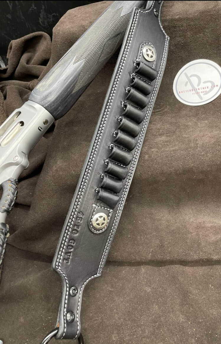 *Made to Order* Guide Gun Rifle Sling for Marlin 1895 Lever Action 45-70, 45 Colt, 44 Mag, 357 Mag, Henry Big Boy X, and S&W 1854-Busted B Leather