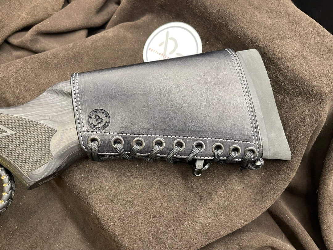 *Made to Order* Leather Butt-Cover w/Ammo Loops for Lever Action Guide Guns Marlin, Henry, Chiappa, S&W-Busted B Leather