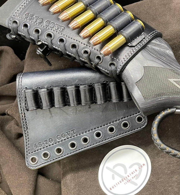 *Made to Order* Leather Butt-Cover w/Ammo Loops for Lever Action Guide Guns Marlin, Henry, Chiappa, S&W