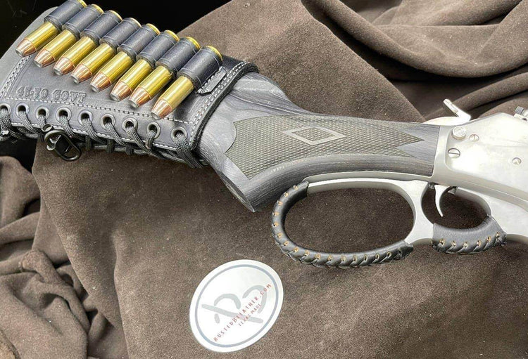 *Made to Order* Leather Butt-Cover w/Ammo Loops for Lever Action Guide Guns Marlin, Henry, Chiappa, S&W