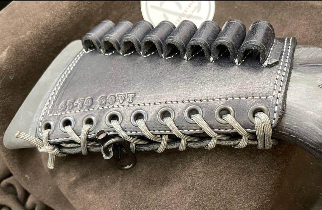 *Made to Order* Leather Butt-Cover w/Ammo Loops for Lever Action Guide Guns Marlin, Henry, Chiappa, S&W