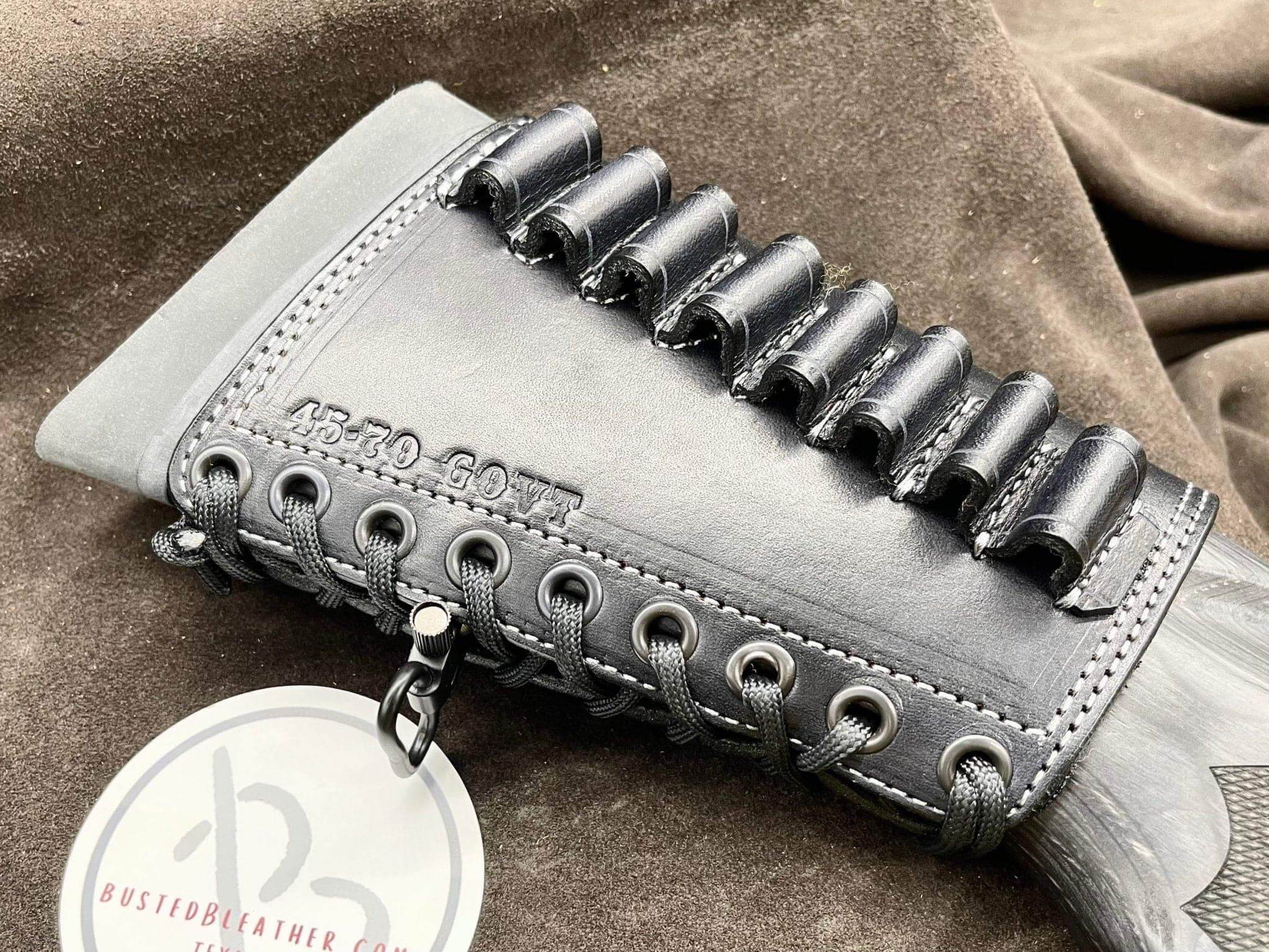 *Made to Order* Leather Butt-Cover w/Ammo Loops for Lever Action Guide Guns Marlin, Henry, Chiappa, S&W