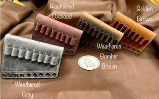 *Made to Order* Leather Butt-Cover w/Ammo Loops for Lever Action Guide Guns Marlin, Henry, Chiappa, S&W in Genuine Water Buffalo