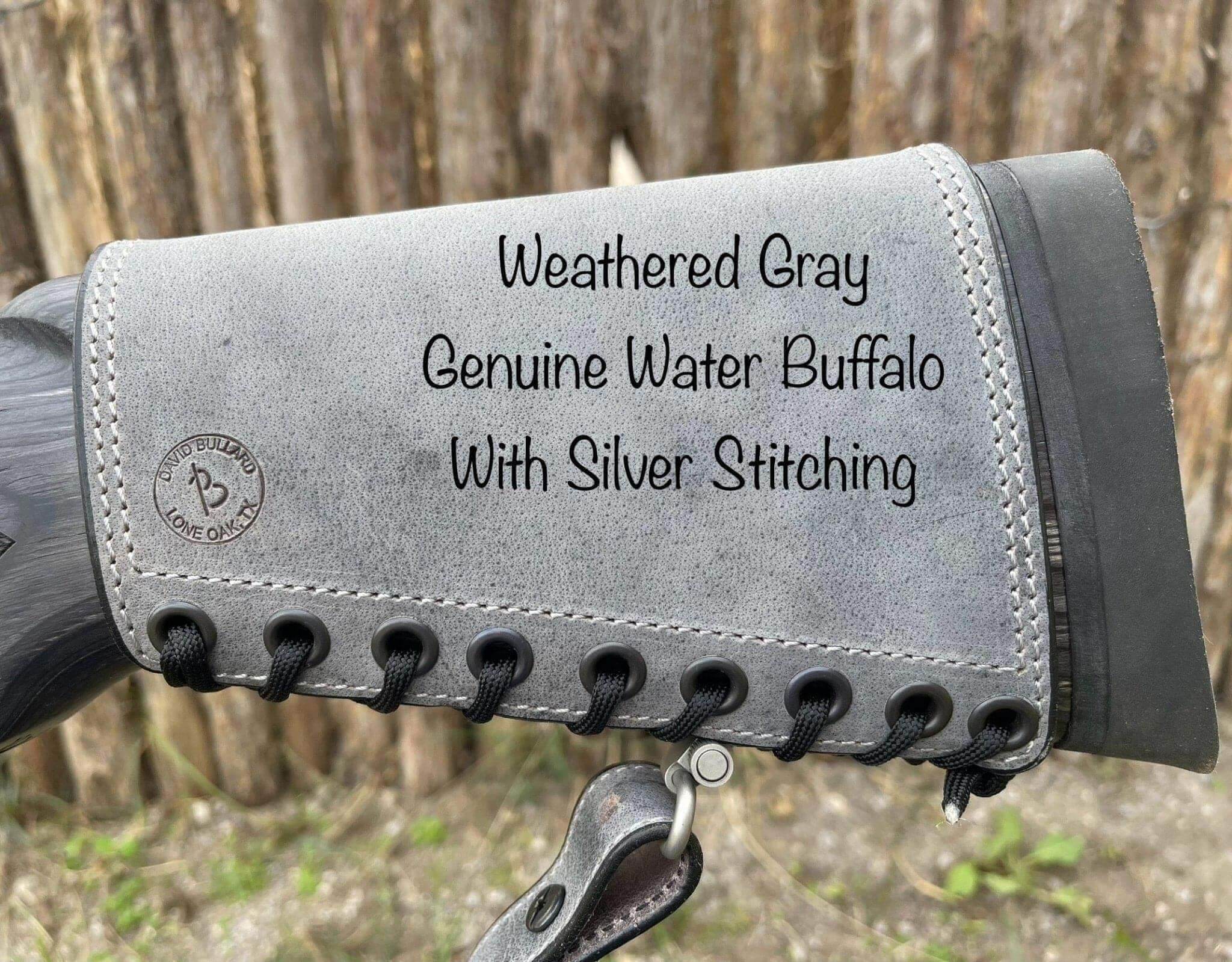 *Made to Order* Leather Butt-Cover w/Ammo Loops for Lever Action Guide Guns Marlin, Henry, Chiappa, S&W in Genuine Water Buffalo